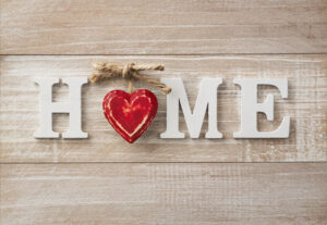 Downsizing and Decluttering- Home Sign with a Heart